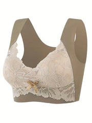 Lace Wireless Bra Comfortable & Breathable Women's Intimates