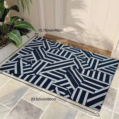 Durable Abstract Welcome Doormat Front Door Outdoor Entrance Mat