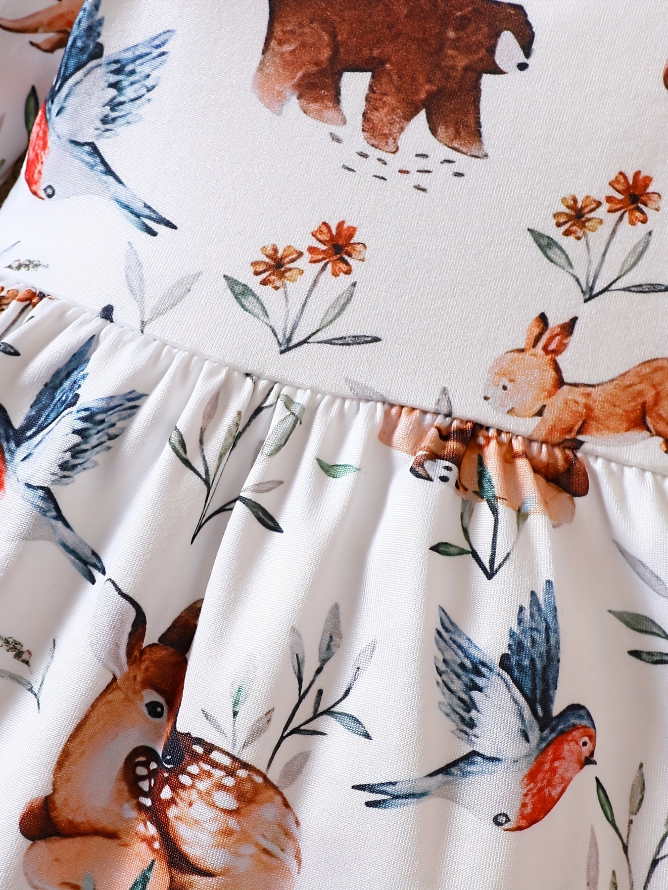 Euro & American Baby Girls Animal Print Dress