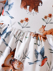 Euro & American Baby Girls Animal Print Dress
