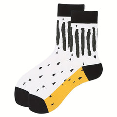 Funny Cartoon Print Mid Tube Socks for Women
