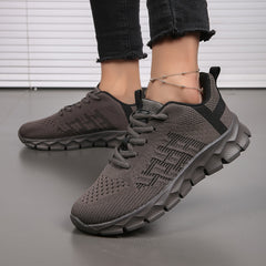 Breathable Woven Running Shoes Lightweight Shock Absorption Sneakers