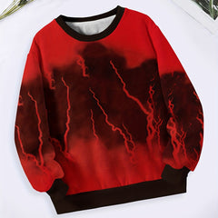 Kids Crew Neck Pullover Sweatshirt for Sports
