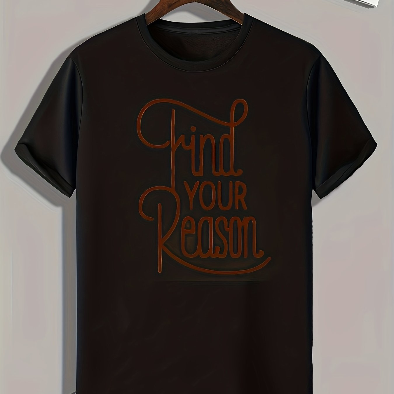 Men's Pattern Print Sports T-shirt - Comfy Graphic Tee for Fitness