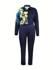 Floral Print Shirt & Pants Set