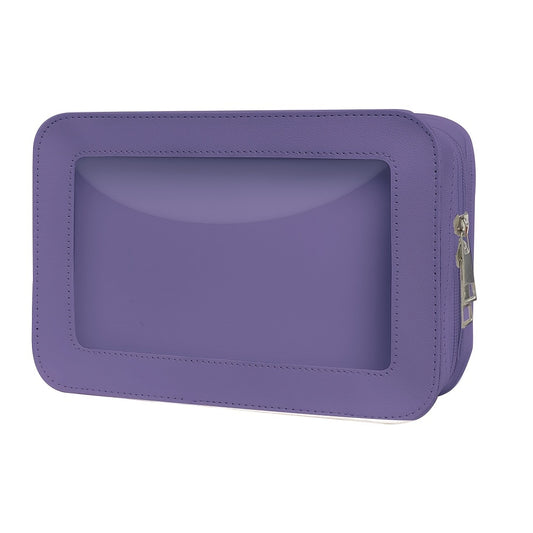 Makeup Case Waterproof PU Transparent Cosmetic Toiletry Bag