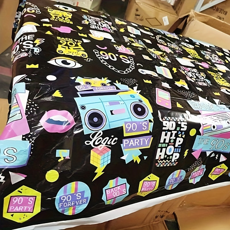 Hip Hop Party Tablecloth Throwback Event Supplies