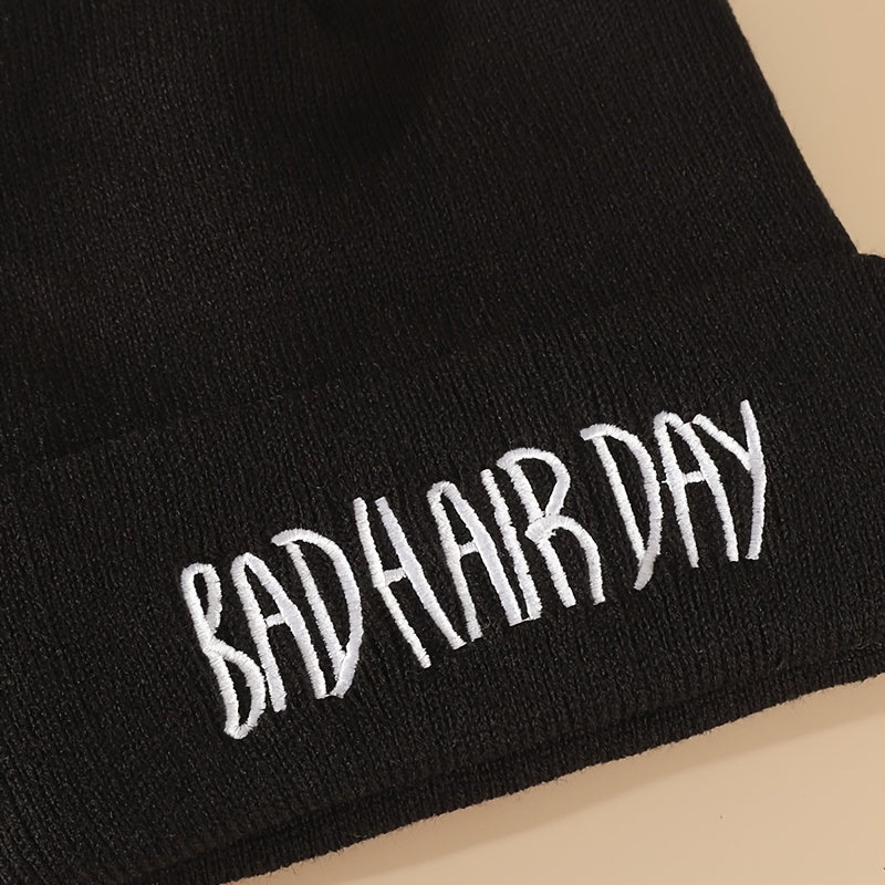 Hip Hop Knitted Hat Embroidered Beanie