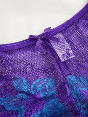 5pcs Floral Lace Trim Briefs Comfy Breathable Stretchy Intimates Panties
