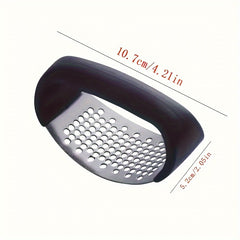 Stainless Steel Manual Garlic Crusher Vegetable Cutter Kitchen Supplies