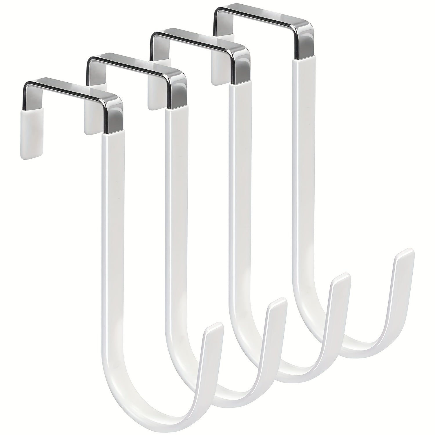 Over The Door Hook 4 Pack Single Hooks Hanger Metal