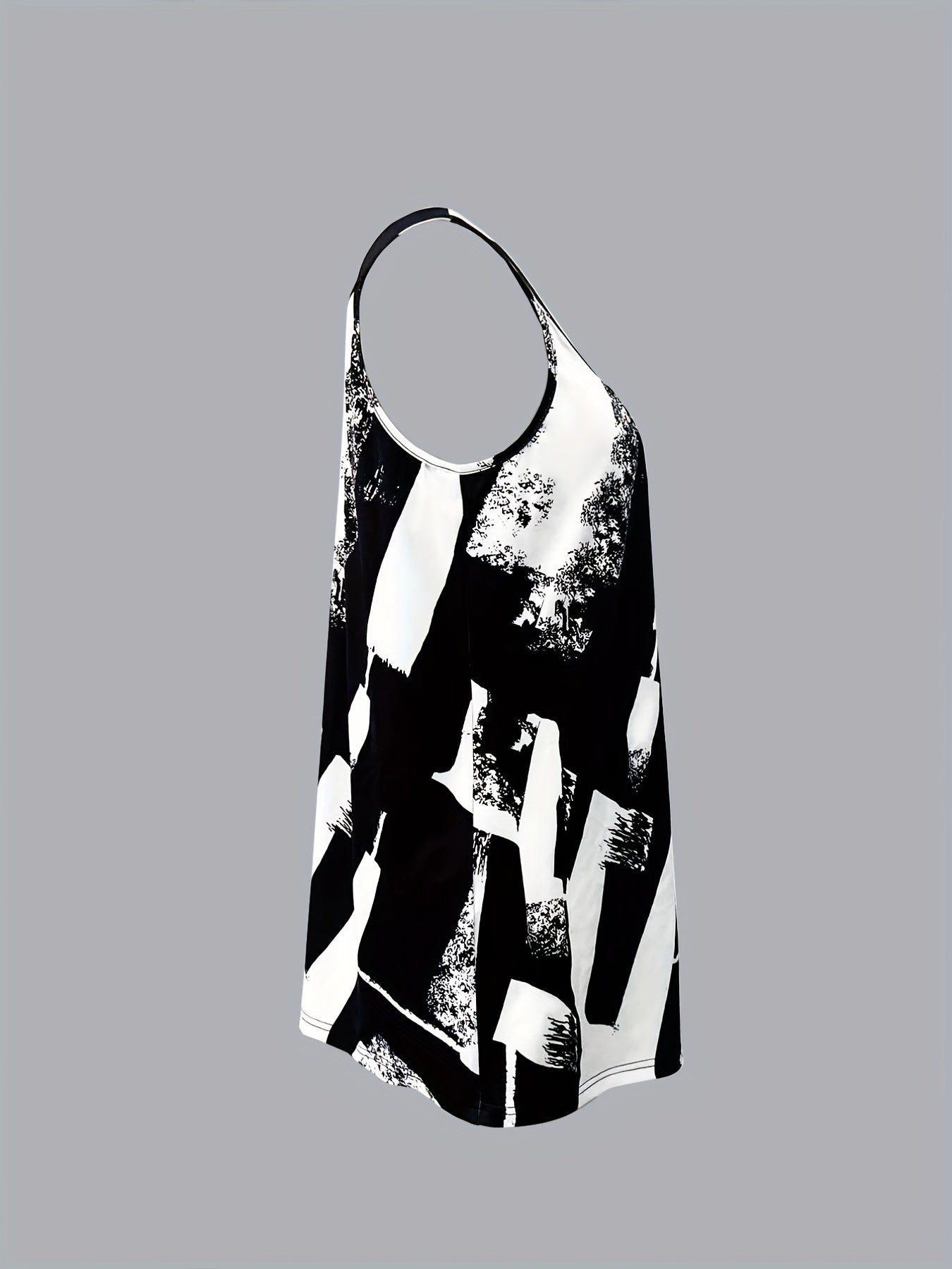 Abstract Print Sleeveless Top for Women