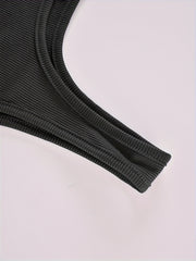 Ribbed Shaping Bodysuit Tummy Control Sleeveless Body Shaper