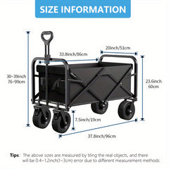 TAG Outdoor Camping Cart Campsite Cart Picnic Camping Trolley Folding Small Cart