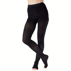 Women's Plus Size Compression Pantyhose 15-21mmHg Support Open Toe S-5XL