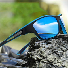 Sun Protection Square Frame Sports Sunglasses Colorful Lens PC Sports Glasses