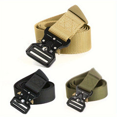 Quick Release Buckle Canvas Belt Outdoor Men's Military Training Belt