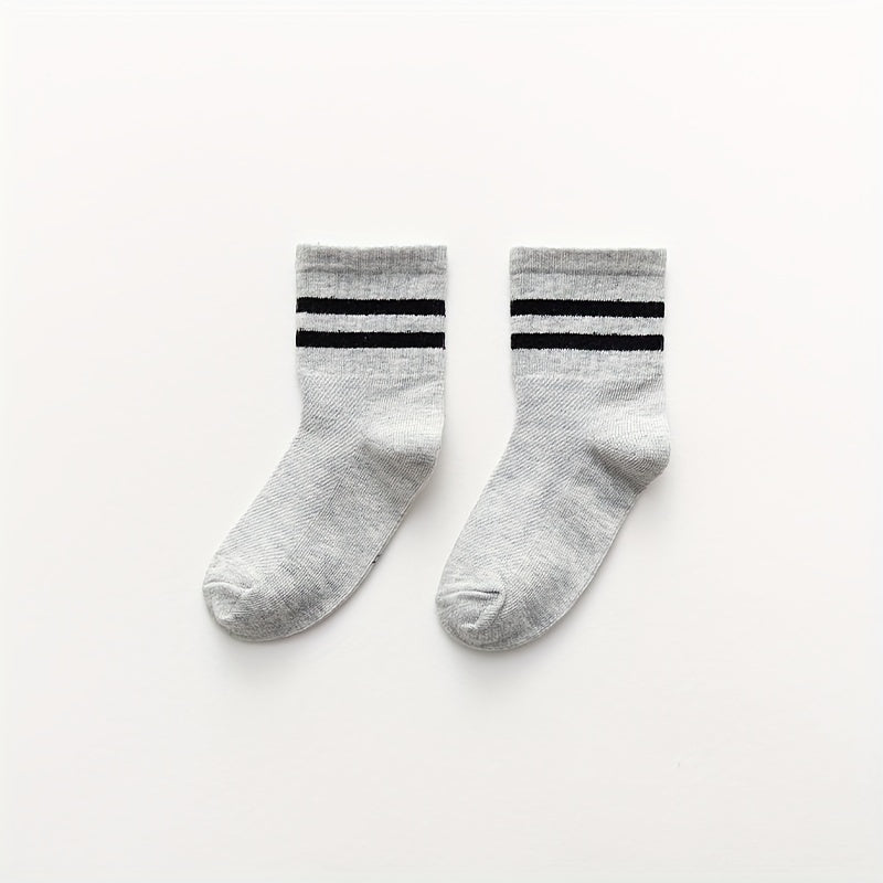 3pairs Thin Mesh Crew Socks for Baby Boys Girls Kids