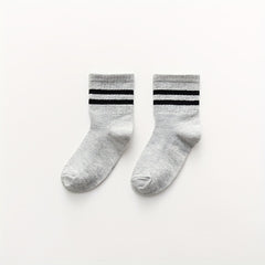 3pairs Thin Mesh Crew Socks for Baby Boys Girls Kids
