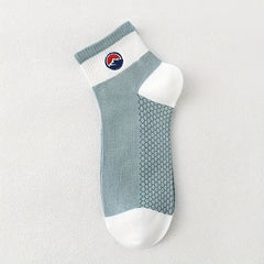6 Pairs Sports Crew Socks Comfy & Breathable Women's Stockings