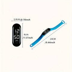 LED Watch with Silicone Band for Workout