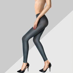 Women's Solid Cropped Pant High Waisted Slim Fit Leggings Pants