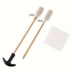 Portable Heavy Duty Cleaning Kit Rod Brass Bristles Brush Set