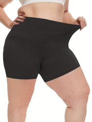 Sports Shorts Women's Plus High Rise Skinny Shorts