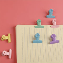 2pcs Candy Metal Small Clip Macaroon Small Book Clip