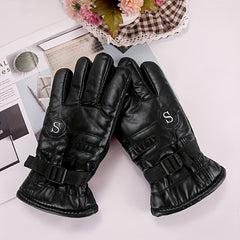 Flower Tree Warm Touch Screen Gloves - Waterproof Windproof Riding Gloves