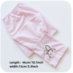 Rabbit Embroidery Ice Sleeve Elastic Loose UV Protection Long Sleeves