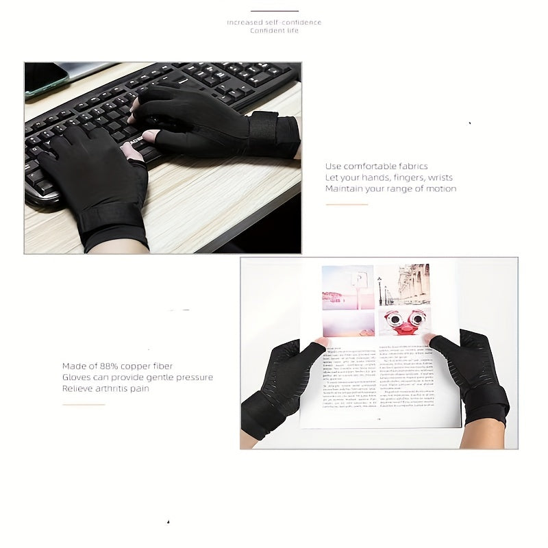 Copper Fiber Compression Gloves - Joint Warm Glove for Men and Women