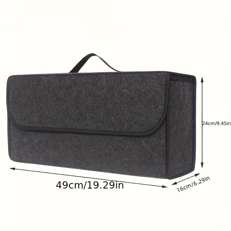 Car Storage Box Trunk Storage Bag Felt Foldable Car Storage Bag