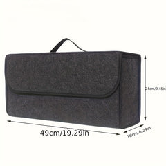 Car Storage Box Trunk Storage Bag Felt Foldable Car Storage Bag