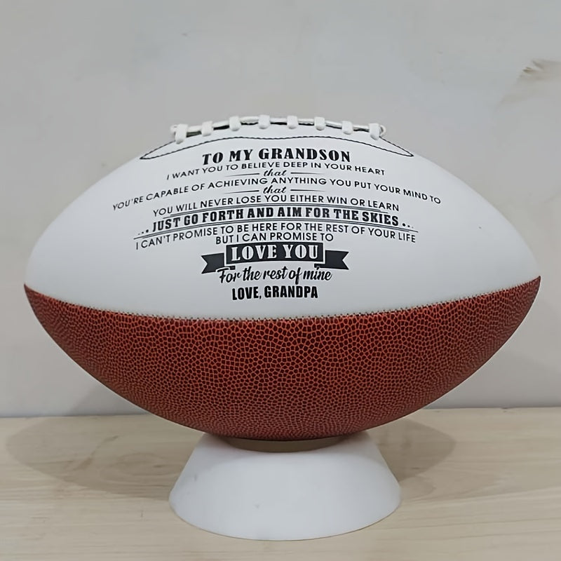 Adult Standard Training Football No 9 Pu American Rubber Granule Surface