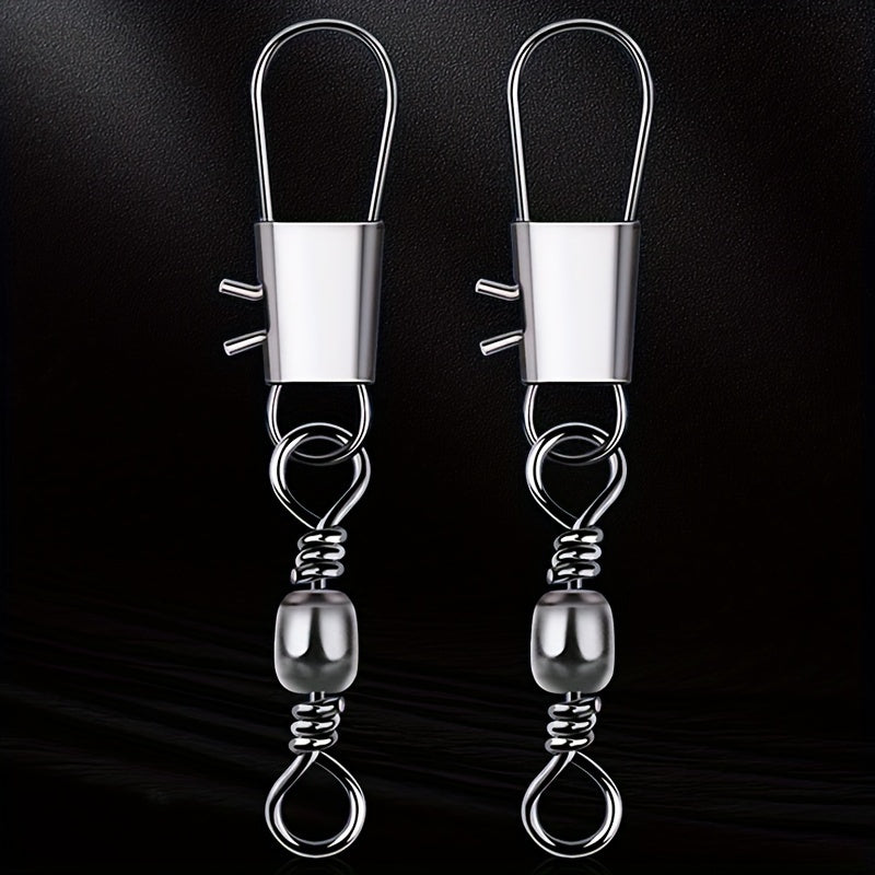100pcs B Type Pin Connector Bottle Shaped Rotating Ring Fishing Gear Accessory