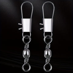 100pcs B Type Pin Connector Bottle Shaped Rotating Ring Fishing Gear Accessory