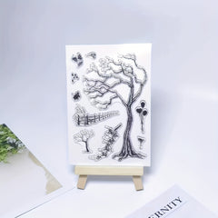 Branches Fences Balloons Clear Stamps for Card Making Decorations