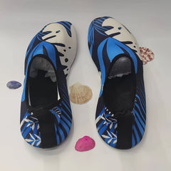 Geometric Pattern Beach Shoes Quick Drying Non Slip Soft Soled Water Park Casual