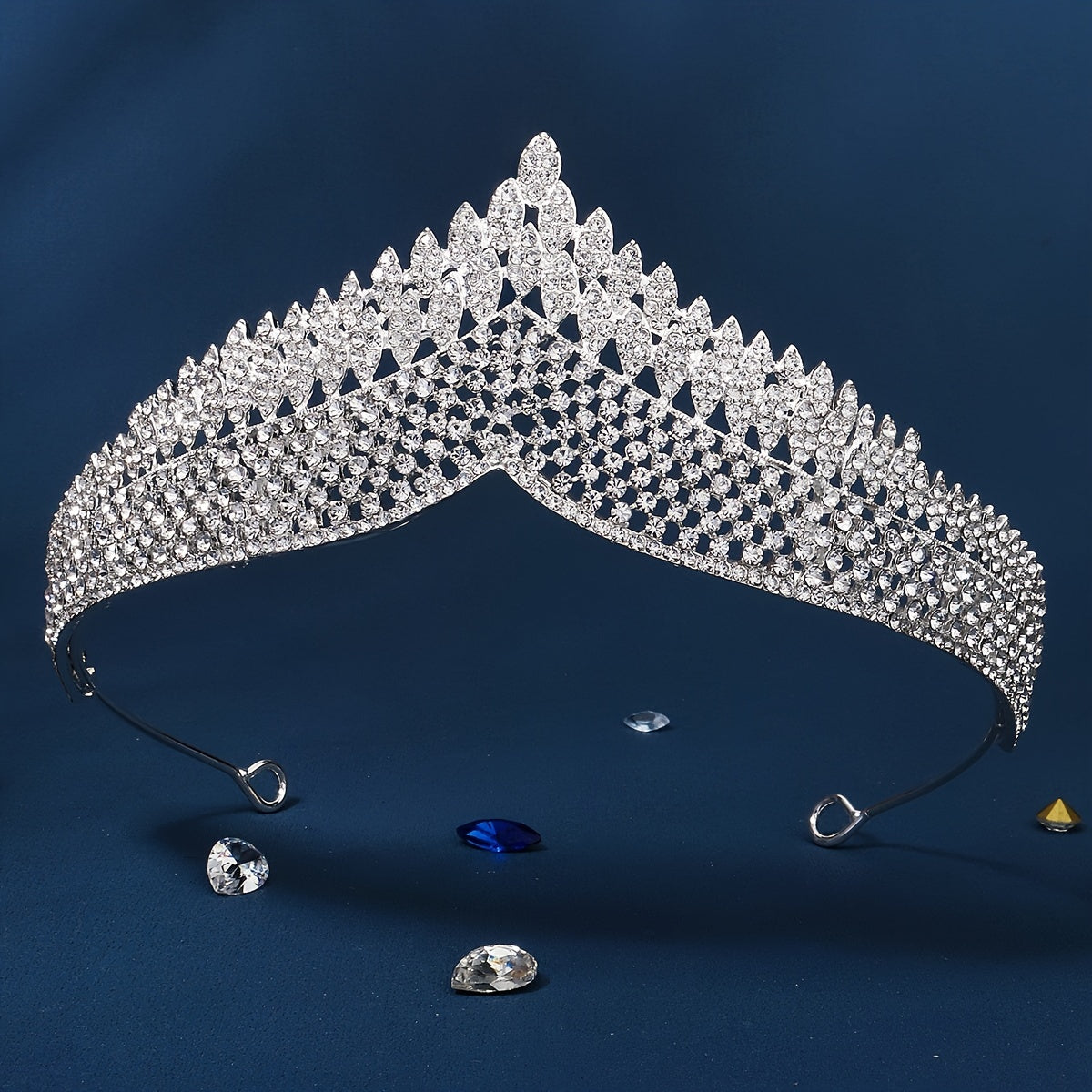 Vintage Crystal Wedding Crown Bridal Tiara Girls Birthday Party Crown