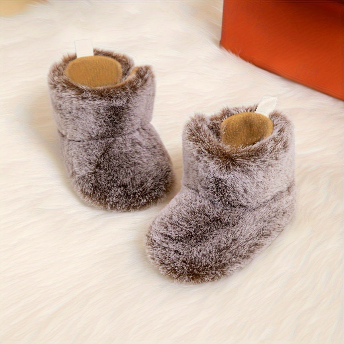 Warm Furry Anti-Slip Boots for Baby Girls