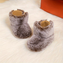 Warm Furry Anti-Slip Boots for Baby Girls