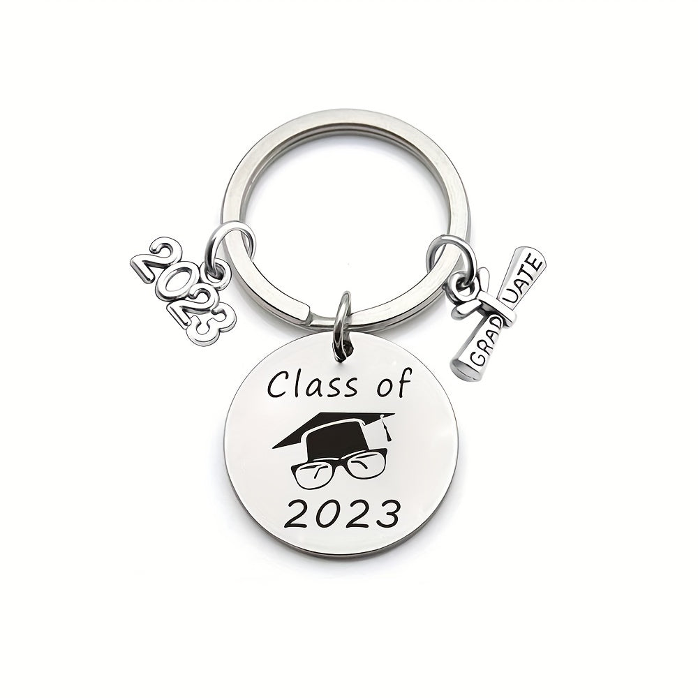 Graduation Season Stainless Steel Keychain For Boys And Girls