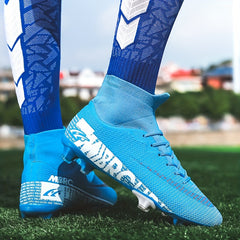 Boy's High Top Non Slip AG Football Cleat - Outdoor Soccer Cleats