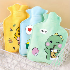 350ml Cartoon Dinosaur Rabbit Plush Warm Water Bag Hot Water Bag