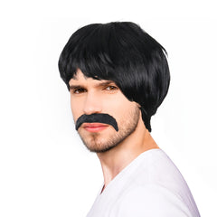 10 Inch Men's Dress Up Wig Party Holiday Chemical Fiber Wig