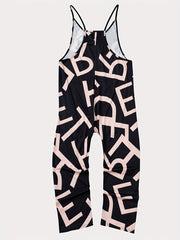 Sleeveless Wide Leg Jumpsuit With Pockets