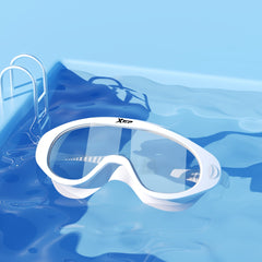 HD Waterproof Anti-fog Swimming Goggles Large Frame