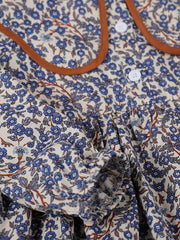 Girls Floral Cotton Long Sleeve Dress