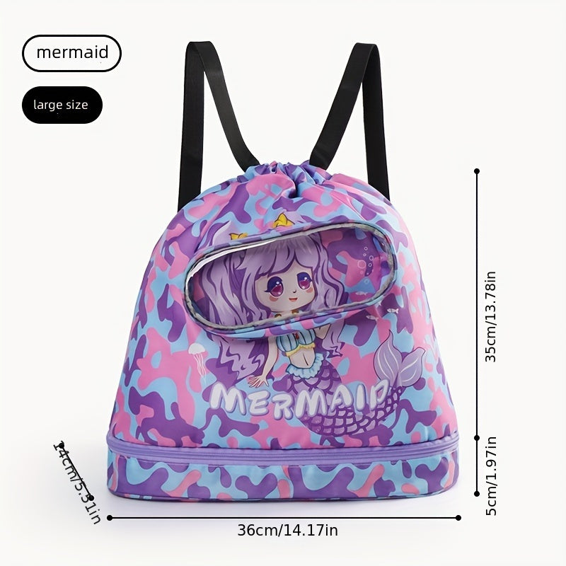 Kids Swimming Bag Waterproof Storage Beach Shoulder Bag